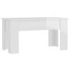 High Gloss White Coffee Table - Versatile Lift-Top Design