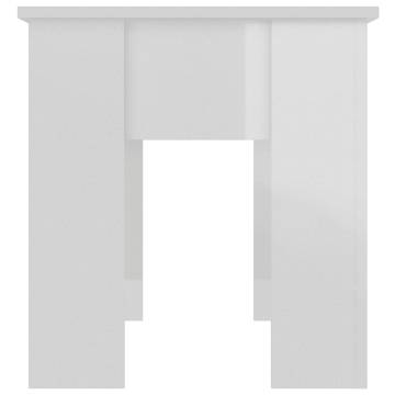 High Gloss White Coffee Table - Versatile Lift-Top Design