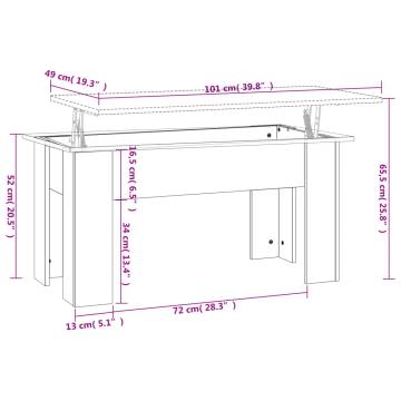 High Gloss White Coffee Table - Versatile Lift-Top Design