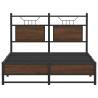 Brown Oak Bed Frame 120x200 cm - Stylish & Durable Design