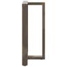 Bar Table Legs T-Shaped - 2 Pcs Natural Steel | HipoMarket UK