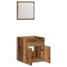 2 Piece Bathroom Furniture Set - Old Wood Finish | HipoMarket