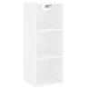 Stylish Highboard White 34.5x34x180 cm - Hipomarket