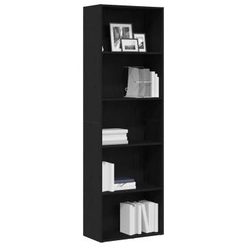 Bookcase Black Oak - Stylish & Durable Storage Solution | Hipo Market