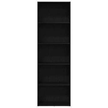 Bookcase Black Oak - Stylish & Durable Storage Solution | Hipo Market