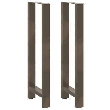 Natural Steel Coffee Table Legs - Sturdy & Stylish 2 pcs Set