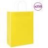  Paper Bags 250 pcs with Handles Yellow 26x12x35 cm Colour yellow Size 26 x 12 x 35 cm Quantity in Package 250 