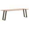 U-Shaped Console Table Legs - Natural Steel 38x(72-73) cm