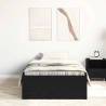 Black Oak Bed Frame 100x200 cm - Stylish & Durable Design