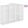 Arched Gabion Baskets - 30 pcs | Galvanised Iron 300x50x200/220 cm