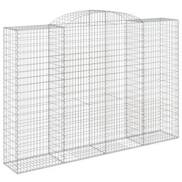 Arched Gabion Baskets - 30 pcs | Galvanised Iron 300x50x200/220 cm