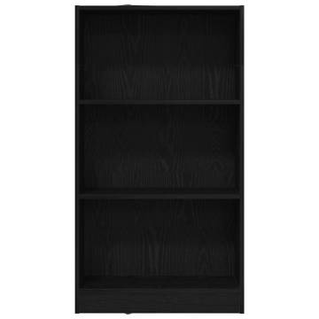 Bookcase Black Oak 60x24x109 cm | Stylish Storage Solution