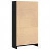 Bookcase Black Oak 60x24x109 cm | Stylish Storage Solution