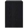 Stylish Black Bedside Cabinets - 2 pcs with Drawer 40x34x50 cm