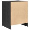 Stylish Black Bedside Cabinets - 2 pcs with Drawer 40x34x50 cm