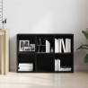 Stylish Black Oak Book Cabinet - 66x30x98 cm | Hipomarket