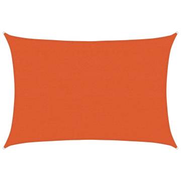 Sunshade Sail 4x6m HDPE Orange - Premium UV Protection