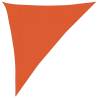 Triangular Orange Sunshade Sail 3x4x5 m - Durable HDPE