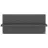 Stylish Wall Shelf Set – 4 Pcs Grey 40x11.5x18 cm