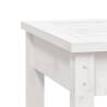 White Garden Bench 109x44x45 cm Solid Pine - Hipomarket