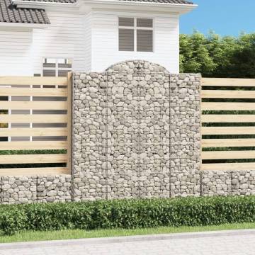 Arched Gabion Baskets 18 pcs - Durable Garden Barriers