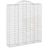 Arched Gabion Baskets 18 pcs - Durable Garden Barriers