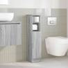 Stylish Grey Sonoma Bathroom Cabinet with Roll Holder