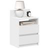  Bedside Cabinets 2 pcs with 2 Drawers White 40x33x60 cm Colour white Quantity in Package 2 