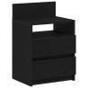 Stylish Black Bedside Cabinets Set - 2 Drawers | Hipo Market