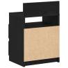 Stylish Black Bedside Cabinets Set - 2 Drawers | Hipo Market