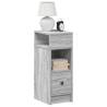  Bedside Cabinets 2 pcs with Drawer Grey Sonoma 25x31x66 cm Colour grey sonoma Quantity in Package 2 