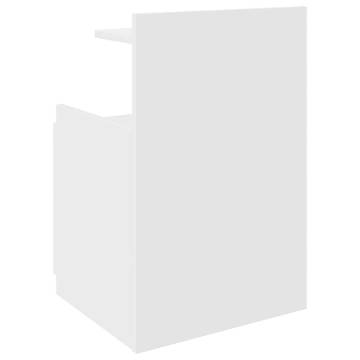 Stylish White Bedside Cabinets - 2 Drawers, 40x36.5 cm