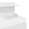 Stylish White Bedside Cabinets - 2 Drawers, 40x36.5 cm