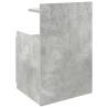 Stylish Concrete Grey Bedside Cabinet with 2 Drawers