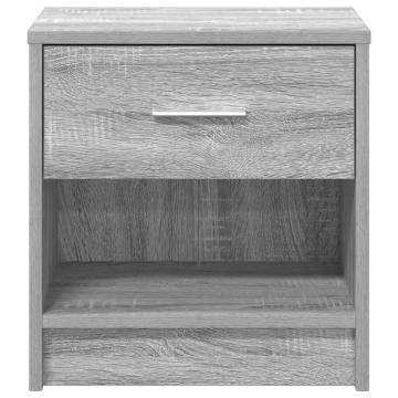 Bedside Cabinets 2 pcs Drawer Grey Sonoma - Functional & Stylish