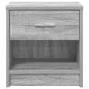 Bedside Cabinets 2 pcs Drawer Grey Sonoma - Functional & Stylish