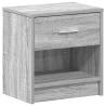 Bedside Cabinets 2 pcs Drawer Grey Sonoma - Functional & Stylish