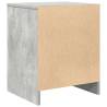 Bedside Cabinets 2 pcs with Drawer - Concrete Grey | HipoMarket