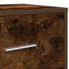 Bedside Cabinets 2 pcs with Drawer in Smoked Oak - Stylish Storage