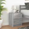 Stylish Grey Sonoma Bedside Cabinet with 2 Drawers | HipoMarket