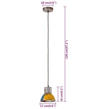 Industrial Hanging Lamp 25W Multicolour E27 - Unique Style