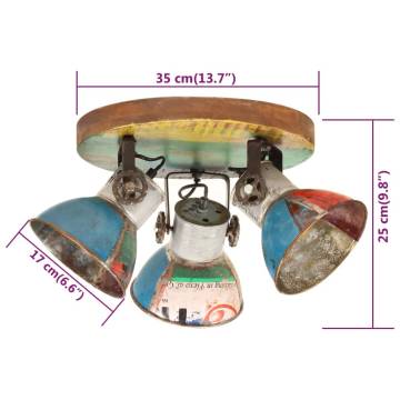 Industrial Ceiling Lamp 25W Multicolour - Stylish Lighting