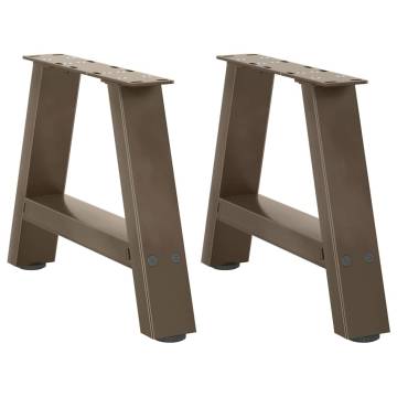 A-Shaped Coffee Table Legs - 2 pcs Steel, 40x(30-31) cm