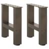 Coffee Table Legs Natural Steel - Sturdy & Stylish | HipoMarket