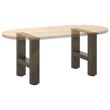 Coffee Table Legs Natural Steel - Sturdy & Stylish | HipoMarket