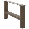 Coffee Table Legs Natural Steel 2 pcs - Sturdy & Stylish Design