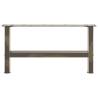 Coffee Table Legs Natural Steel 2 pcs - Sturdy & Stylish Design