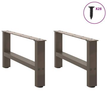 Natural Steel Coffee Table Legs - 70 cm - 2 pcs | Hipomarket UK