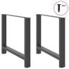 Coffee Table Legs Anthracite - Durable Steel Design (2 pcs)