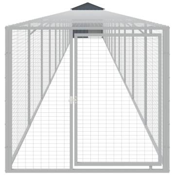 Durable Chicken Cage with Run - Anthracite Galvanised Steel